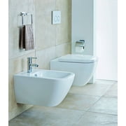 Duravit 2222090092 Happy D.2 Dual Flush One-Piece Wall Mounted Washdown Rimless Elongated Toilet