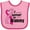 Pink and Fuchsia, variant on Inktastic Breast Cancer Awareness I Support My Grammy with Pink Ribbon Boys or Girls Baby Bib