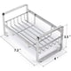 thumbnail image 4 of HULISEN Soporte de esponja para fregadero de cocina, dispensador de jabón de cocina de acero inoxidable 304, organizador de carrito, escurridor de jabonera para encimera con bandeja de drenaje extraíble, no incluye dispensador ni cepillo Vhermosa Accesorios de Baño, 4 of 7