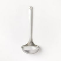 Stainless Steel Ladle Silver: Soup & Gravy Ladle Spoon, Dishwasher-Safe, 11.38" Length, 0.17 Volume Capacity