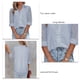 thumbnail image 3 of Women Casual Shirt Polyester Fashionable Stylish Loose Fit Blouse Turn Down Collar Breathable For Dating ANGGREK Ropa, 3 of 4