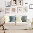 thumbnail image 6 of NOSTHEART Velvet Throw Pillow Covers 18" x 18" Set of 4 Decorative Velour Pillowcases Soft Cushion Covers for Sofa Car Home Decor (Neutral), 6 of 6