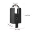 thumbnail image 2 of Cadenas à Empreinte Digitale Robuste avec Application, Cadenas Intelligent Étanche avec Clé pour Clôture d'Entrepôt, Portail Extérieur, Cadenas Intelligent Rechargeable, 2 of 9