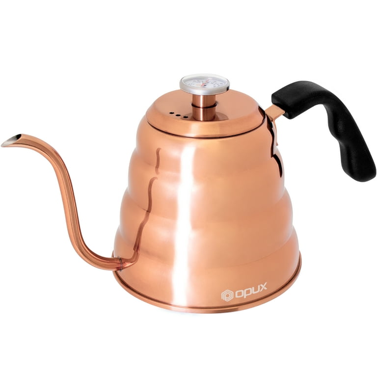 Gooseneck Pour Over Stovetop Coffee Tea Kettle 40oz/1.2L Built-In  Thermometer