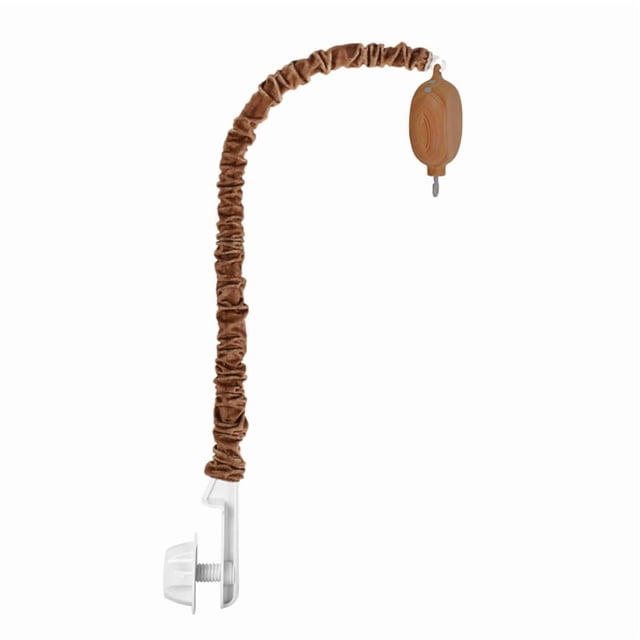Soporte para Campana de Cama con de Imitación de Madera y Cubierta de Tela con Imitación de Madera, Colgante de Campana de Cama con Diseño de Madera y Caja de Música