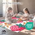 thumbnail image 4 of ODIKA 5'x7' Machine Washable Non-Slip Area Rug, Enchanted Jam Fruit Fantasy Artistic Decoration High Traffic Rug with Pad, Pink, 722807, 4 of 8