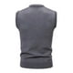 thumbnail image 2 of Chaqueta de Punto con Cuello en V de los Hombres, Blusa Casual de Patrón de Tartán de Coincidencia de Color con Estiramiento Ligero para el Uso Diario Y los Deportes, Moda de Otoño, 2 of 3