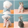 thumbnail image 4 of Cat Harness,Leash and Collar Set,Escape Proof Kitten Vest Harness for Walking,Easy Control Night Safe Pet Harness with Reflective Strap for Small Large Kitten,Fit for Puppy,Rabbit, 4 of 7