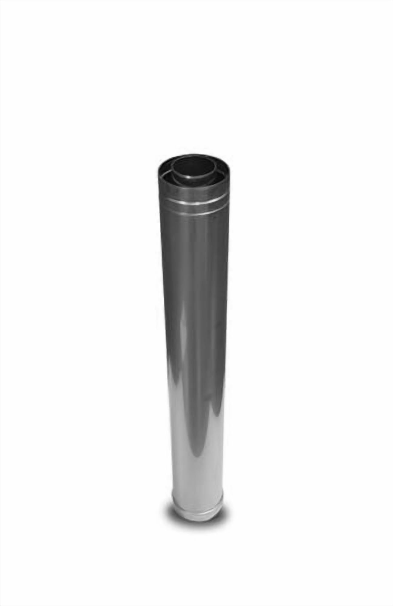 Noritz Tankless Water Heater Concentric Straight Vent Pipe, 12 In., Stainless Steel