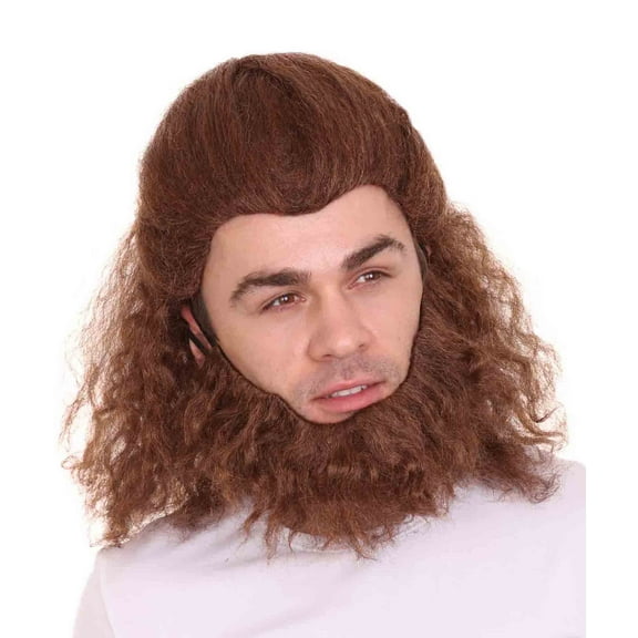 HPO Beast Teens Wig | Brown Halloween Beauty And The Beast Costumes Wigs | Premium Breathable Capless Cap | Teens