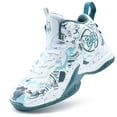 thumbnail image 1 of BINQER Zapatillas de baloncesto de caña alta for hombre con amortiguación de malla transpirable y suela antideslizante., 1 of 6