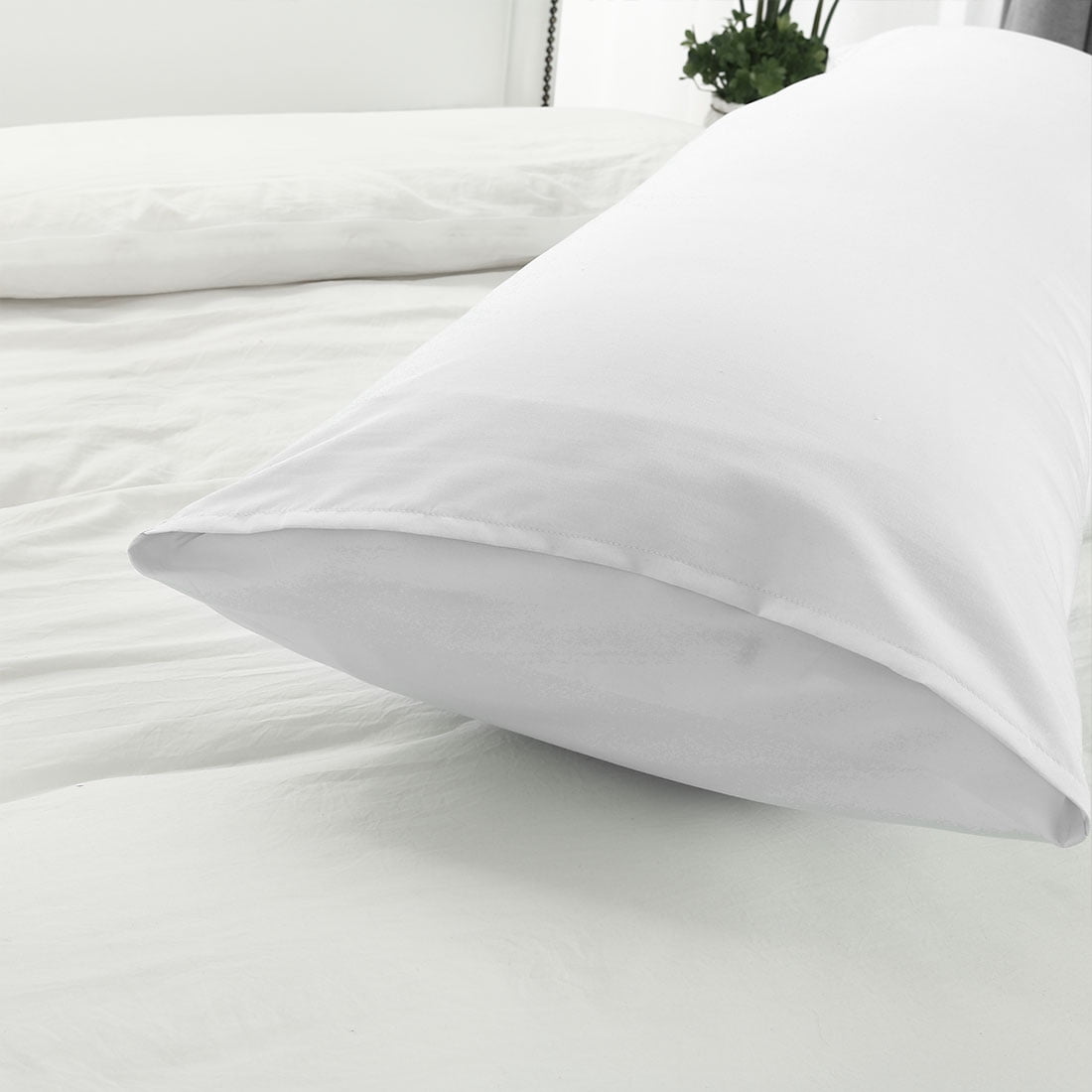 Unique Bargains Microfiber Pillowcase Long Bolster Body Pillow Cover 20" x 54"