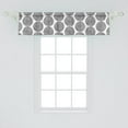 thumbnail image 2 of Ambesonne Black and White Valance Pack of 2, Doodle Art Circles, 54"X12", Black White, 2 of 4