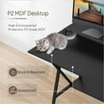 thumbnail image 6 of Giantex Gaming Desk, Computer Workstation w/Cup & Headphone Holder, Socket of 3-Outlet & 2 USB Ports, Multifunctional Writing Desk for Home Office, 6 of 8