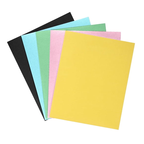 Plastic Two Pocket Folders Office Portable 2 Pocket 3-Hole Punched Portfolio Folder Lot of 5 Colors Pocket Folders Letter Size Plastic 2 Pocket Folders 2 Pocket Folders for School