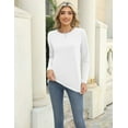 thumbnail image 3 of Zeagoo Long Sleeve T Shirt Women Casual Fall Crewneck Basic Shirts Loose Fit Solid Tops, 3 of 6