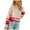 Watermelon Red, variant on Lilgiuy Women's Sweater Coat Top V-neck Loose Long Sleeve Splicing Coat，Hot Pink,8 Winter Fashion 2022