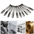 thumbnail image 4 of Grifos métricos de 10 Uds rosca M10 de acero al carbono flauta recta tapón cónico de primera mano grifo de alta rigidez ANGGREK Otros, 4 of 8