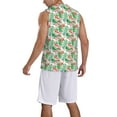 thumbnail image 2 of Naloa Flamingo And Monstera Basketball Jersey Reversible Men's Mesh Athletic Sports Shirts Training Practice S-4XLX-Large, 2 of 6
