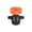 Orange, variant on 1/2 Inch Rotating Sprinkler Head, 360 Degree Automatic Lawn Sprinkler for Garden Irrigation System