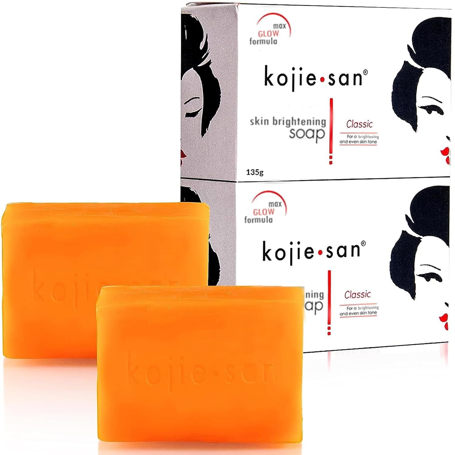 Kojie San Skin Brightening Kojic Acid Soap (2 Bars Per Pack