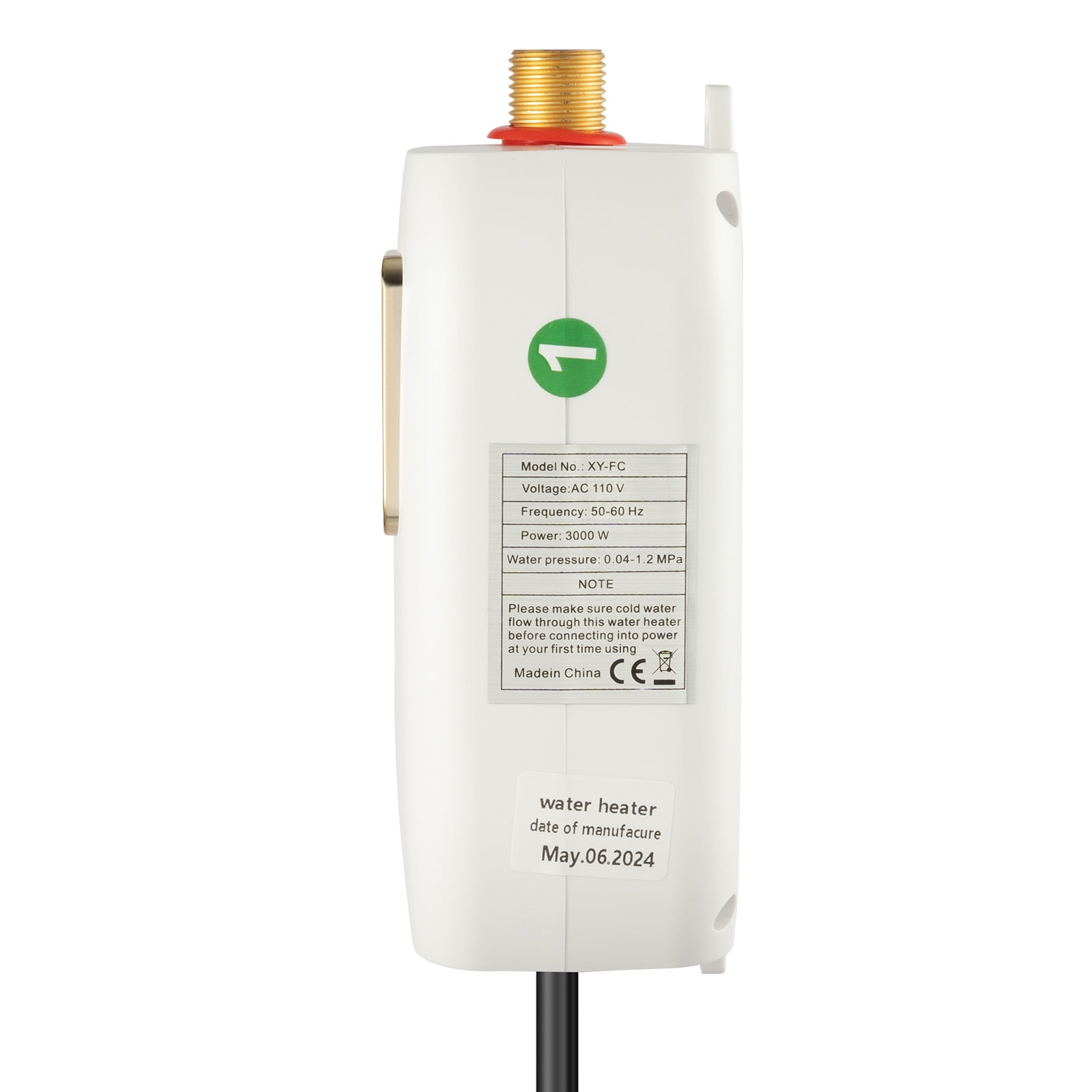 Compact Electric Water Heater – Fast Heating Pipe, Energy-Saving Design, and Easy Operation