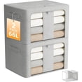 thumbnail image 1 of Caja de Almacenamiento de Ropa: 2PCS 66L Bolsa de Almacenamiento - Cajas Organizadoras para Clósets con Reforzada y Ventana, Bolsas para Ropa, Guardar Cobijas y Edredones (2), 1 of 4