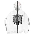 thumbnail image 2 of Sudadera con esternón oscura Y2K europea y americana, sudaderas con capucha para hombres y mujeres, pareja gótica, sudadera con cremallera larga de gran tamaño Harajuku, 2 of 4