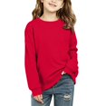 thumbnail image 3 of YOUYEDIAN Girls Sweatshirt Boys Casual Versatile Long Sleeve Pullover Fall Winter Drop Shoulder Tops, 3 of 5