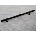 thumbnail image 2 of Aluminum Handrail Direct AHR Aluminum Wall Handrail w/ Mounts (8' Length,Oiled Bronze) USA Made, 2 of 5