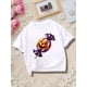 thumbnail image 1 of Halloween T-shirt - Exclusive Halloween! Pumpkin Candy Print Kids' T-Shirt, 100% Cotton, Comfortable and Stylish for Girls or Boys, 1 of 6