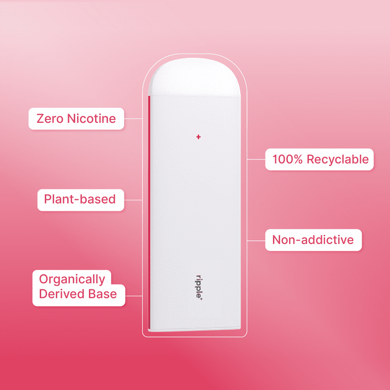 Ripple Strawberry Diffuser - 1,000 Puffs, 0% Nicotine, + Hibiscus & Aai,  100% Recyclable - Walmart.com