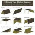 thumbnail image 5 of Camping Tent Tarps, Hammock Rain Fly Waterproof Camping Tarp Shelter for Camping, Traveling, Outdoor, 5 of 8