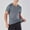 Gray, variant on Fznquz White T Shirts for Men Short Sleeve Athletic Basic Black T-Shirts Workout Plain Summer Men's Fashion L