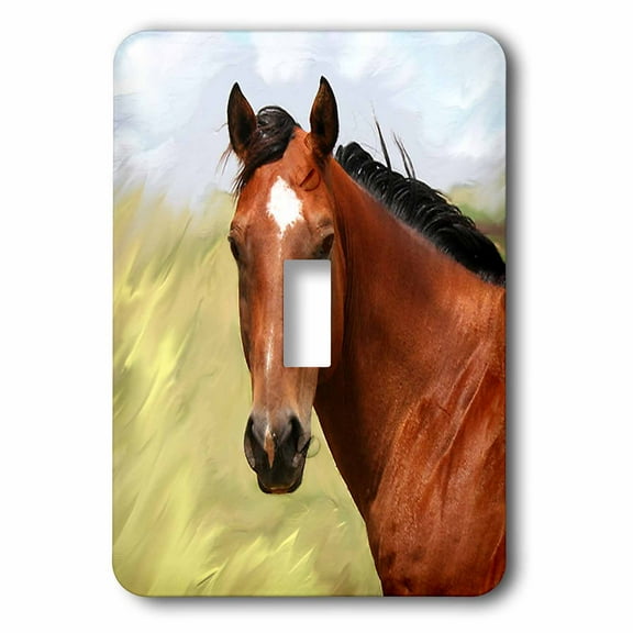3dRose, Paint Horse Portrait, single toggle switch