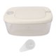 thumbnail image 1 of Contenedor de almacenamiento de arroz, cubo de grano transparente sellado de PE, dispensador de comida para perros con tapa para cocina, 5000 ml, 1 of 14