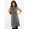 thumbnail image 1 of Vestido tejido cuello cascada Roman Fashion Juvenil 32162 Gris XCH, 1 of 6
