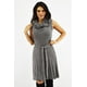 thumbnail image 1 of Vestido tejido cuello cascada Roman Fashion /Juvenil, 32162 (Gris) gris G, 1 of 6