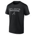 thumbnail image 2 of MLB Atlanta Braves Men's Black Tonal Cotton Short Sleeve T Shirt, 2 of 3