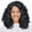 Jet Black, variant on Synthetic Lace Front Kinky Curly Wig Natural Looking L Part Heat Resistant Daily Party Costume Full Head Hair for Women