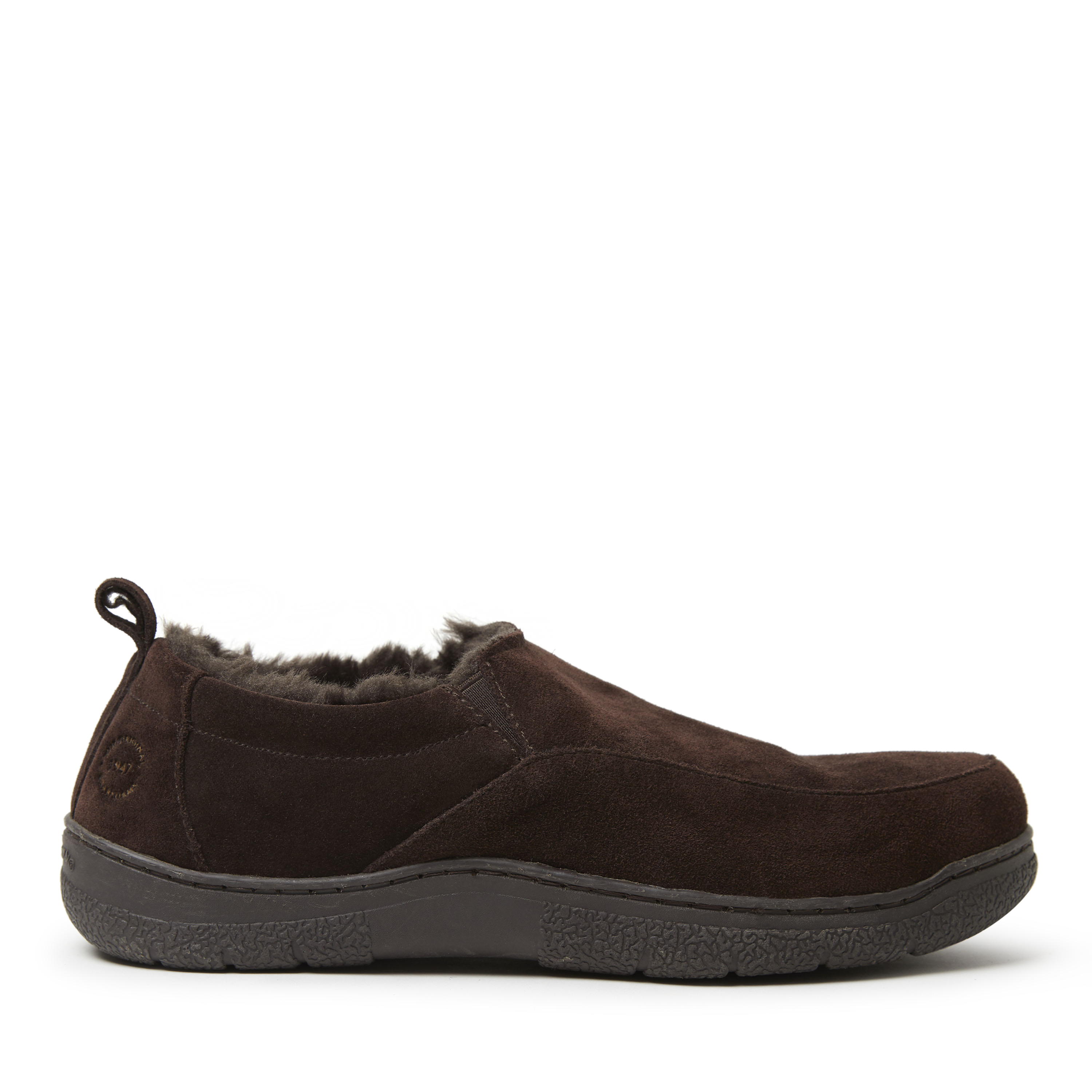 Dearfoams Dearfoams Men's Gen Suede or Wool Jungle Moc Clog Slippers