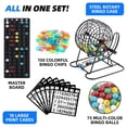 thumbnail image 2 of Set de juego de bingo Homwom Deluxe con 18 cartas, 150 fichas y 75 bolas, 2 of 7