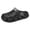 Black, variant on Men's Chunky Slip on Work Clogs with Back Strap Quick-Dry Hollow Breathable EVA Sandals Chef Nurse Comfortable Slip on Cushion Slides Slippers Indoor Outdoor Garden Shoes Blue Size 9