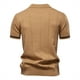 thumbnail image 4 of pstuiky Camisas de manga corta para hombre, Suéter informal de manga corta con cuello vuelto, cómodo y liso para hombre camisas casuales para hombre l, 4 of 4