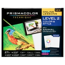 Prismacolor Technique Drawing Set, Level 2 Color & Style, 27-Piece Animal Drawing Set
