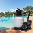 thumbnail image 6 of Katxon Sand Pool Filter 10in Tank With 1/3HP Pool Pump, Max 2087GPH for Pools Up to 8000GAL, 7-Way Valve, 24H Timer Above Ground Inground Swimming Pool Pump, 6 of 7