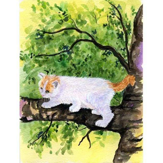 Drapeau de Fourgonnette Turc pour Jardin, Chat 11 x 15 Po
