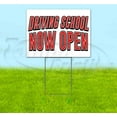 thumbnail image 1 of Driving School Now Open (18" x 24") Yard Sign, Includes Metal Step Stake, 1 of 6