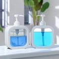 thumbnail image 1 of Dispensador de jabón, líquido de lavado de manos rellenable, detergente para platos, botella de loción de champú con cabezal de bomba, ideal para cocina y baño (paquete de 2 de 300 ml), 1 of 4
