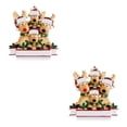 thumbnail image 4 of Bewildely Adorno colgante de árbol de Navidad de animales, decoración de chimenea de Año Nuevo, colgante decorativo, suministros para el hogar, 4 4 animales 2piezas Bewildely CBP118959, 4 of 5